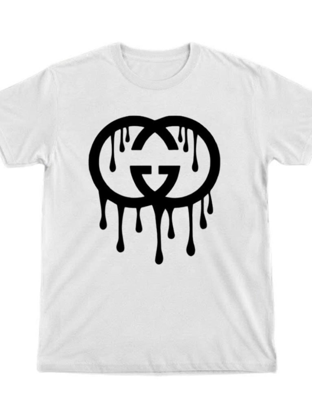 Gildan Dripping GG Logo Shirt Designer Inspired Streetwear Tee